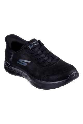 Črni slip-in superge Skechers Go Walk Flex Mali, ki se lahko perejo v pralnem stroju