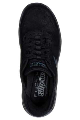 Črni slip-in superge Skechers Go Walk Flex Mali, ki se lahko perejo v pralnem stroju