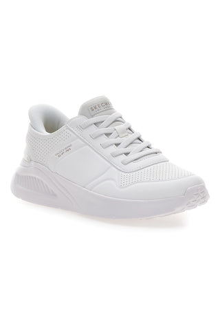 Bele superge slip-in s platformo in spominsko peno Skechers Uno Lite Floating Steps