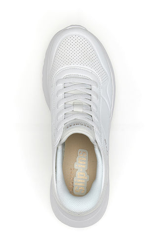 Bele superge slip-in s platformo in spominsko peno Skechers Uno Lite Floating Steps