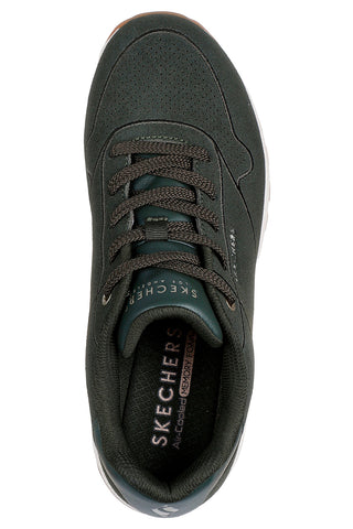 Olive zeleni superge iz semiša z visoko podplatom Skechers Uno Rugged Chillproof