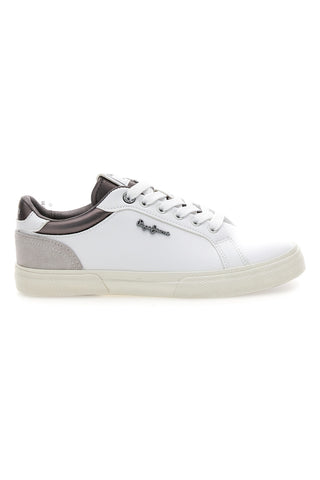 Bele superge s kontrastnimi detajli Pepe Jeans PLS31588