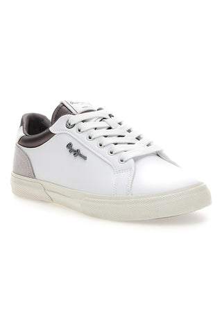 Bele superge s kontrastnimi detajli Pepe Jeans PLS31588