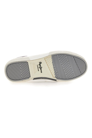 Bele superge s kontrastnimi detajli Pepe Jeans PLS31588