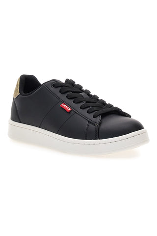 Črni superge z zlatimi bleščicami Levi's Bell Jr