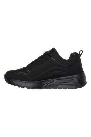 Črni športni copati Memory Foam z zadrgo Skechers Uno Lite Easy Zip