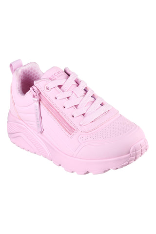 Roza superge z zadrgo na strani in platformo Skechers Uno Lite Easy Zip