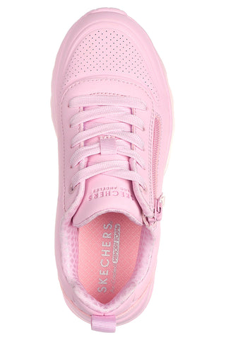 Roza superge z zadrgo na strani in platformo Skechers Uno Lite Easy Zip