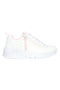 Bele superge z zadrgo na strani in platformo Skechers Uno Lite Easy Zip