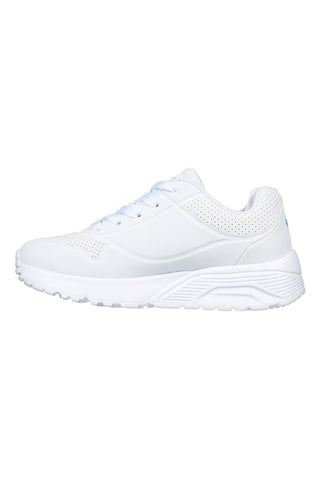 Bele večbarvne superge s srčki UNO Lite Spread the Love Skechers