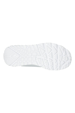 Bele večbarvne superge s srčki UNO Lite Spread the Love Skechers
