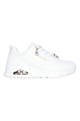 Bele superge z nakitnimi detajli Skechers UNO Gen1 TRENDY JEWELS ESS STREET GIRLS