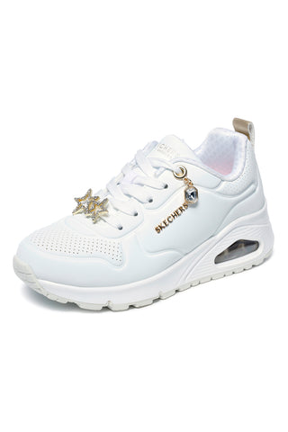 Bele superge z nakitnimi detajli Skechers UNO Gen1 TRENDY JEWELS ESS STREET GIRLS