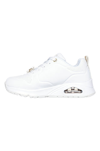 Bele superge z nakitnimi detajli Skechers UNO Gen1 TRENDY JEWELS ESS STREET GIRLS