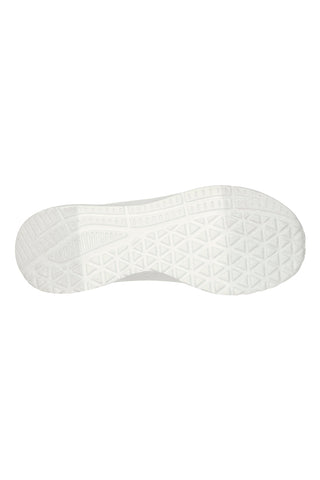 Bele superge iz duraleatherja s podplatom iz spominske pene Skechers BOBS Buno How Sweet