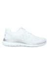 SKECHERS BOUNTIFUL QUICK PATH WHITE/SILVER