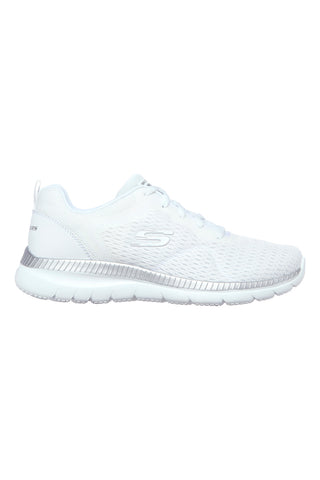 SKECHERS BOUNTIFUL QUICK PATH WHITE/SILVER