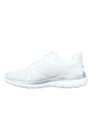 SKECHERS BOUNTIFUL QUICK PATH WHITE/SILVER