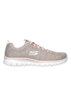 Bež barvne lahke mrežaste superge z memory peno Skechers Graceful Twisted Fortune