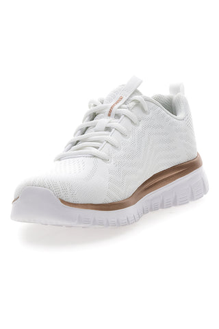 Bele mrežaste čevlje z Memory Foam Skechers Graceful Get Connected
