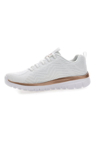 Bele mrežaste čevlje z Memory Foam Skechers Graceful Get Connected