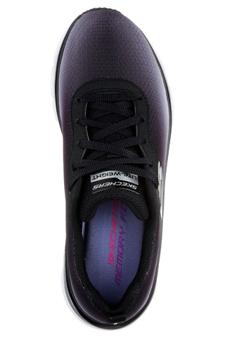Črni čevlji z oblazinjenim podplatom Skechers Fashion Fit Build Up