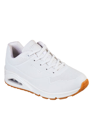 Bele superge z zračno blazinico in podplatom iz spominske pene Skechers UNO Stand on Air