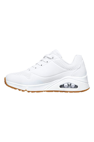 Bele superge z zračno blazinico in podplatom iz spominske pene Skechers UNO Stand on Air