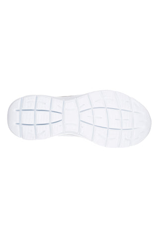Bele lahke čevlje s srebrnimi vstavki Skechers SUMMITS SUITED