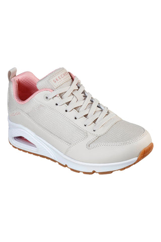 Bež superge z mrežastimi vstavki in zračno blazinico Skechers UNO Inside Matters