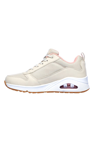 Bež superge z mrežastimi vstavki in zračno blazinico Skechers UNO Inside Matters