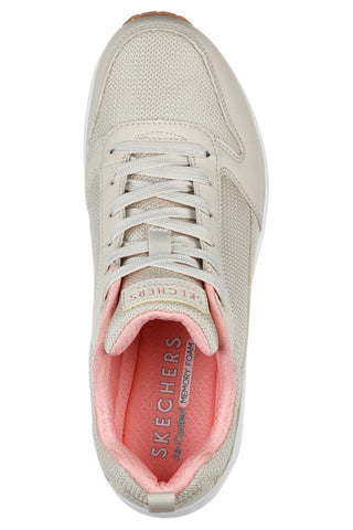 Bež superge z mrežastimi vstavki in zračno blazinico Skechers UNO Inside Matters