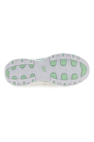 Bele večbarvne superge Memory Foam Skechers D'lites Blooming Fields