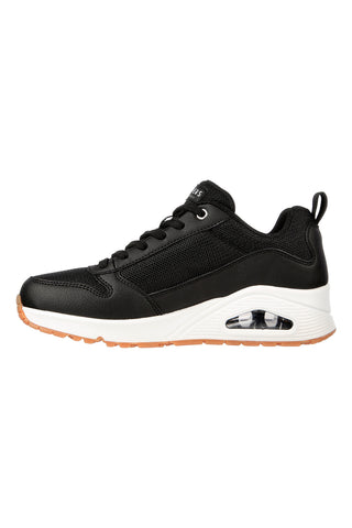Črni športni copati z mrežastimi vstavki in zračno blazinico Skechers UNO Inside Matters