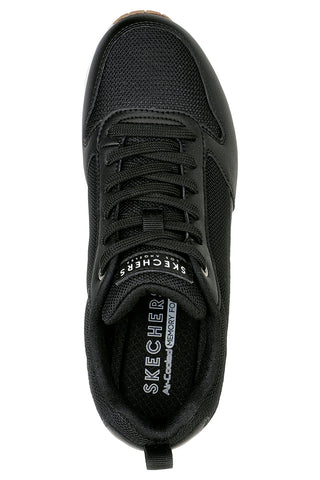 Črni športni copati z mrežastimi vstavki in zračno blazinico Skechers UNO Inside Matters