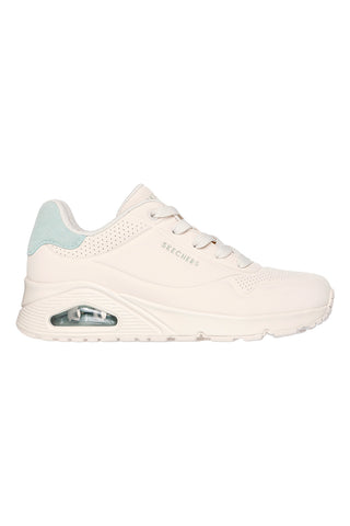 Bež superge z žajbljevo zelenimi vložki in sistemom Skech-Air Skechers Uno Pop Back