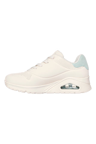 Bež superge z žajbljevo zelenimi vložki in sistemom Skech-Air Skechers Uno Pop Back