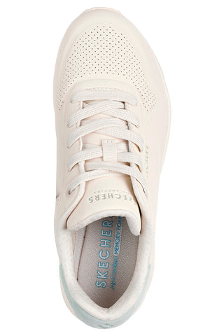 Bež superge z žajbljevo zelenimi vložki in sistemom Skech-Air Skechers Uno Pop Back