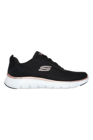 Črni mrežasti superge z vegansko Air-Cooled Memory Foam Skechers R SPORT WOMENS