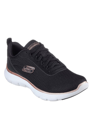 Črni mrežasti superge z vegansko Air-Cooled Memory Foam Skechers R SPORT WOMENS