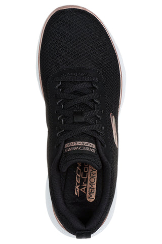Črni mrežasti superge z vegansko Air-Cooled Memory Foam Skechers R SPORT WOMENS