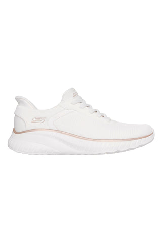 Bele športne copate iz mrežastega materiala Skechers Bobs Squad Chaos Current Muse
