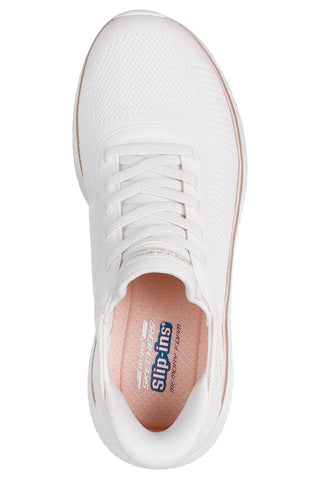 Bele športne copate iz mrežastega materiala Skechers Bobs Squad Chaos Current Muse