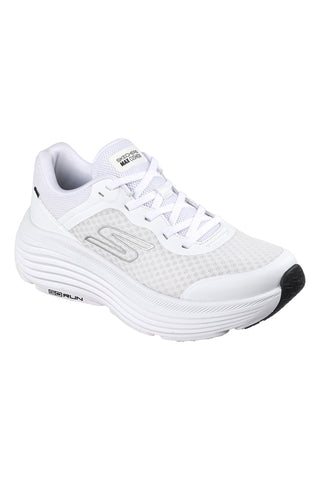 Bele čevlje s črnimi detajli iz mrežastega materiala, z blaženjem Skechers Max Cushioning Endeavour