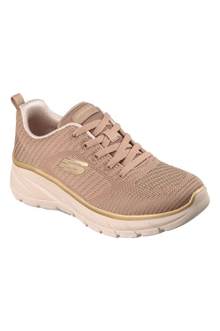 Taupe pletene superge s spominsko peno Skechers Fashion Fit 2.0 Moonlight Glow