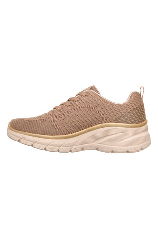 Taupe pletene superge s spominsko peno Skechers Fashion Fit 2.0 Moonlight Glow