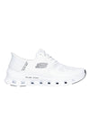 Bele mrežaste superge brez vezalk z zračno hlajeno spominsko peno Skechers Glide-Step Pro