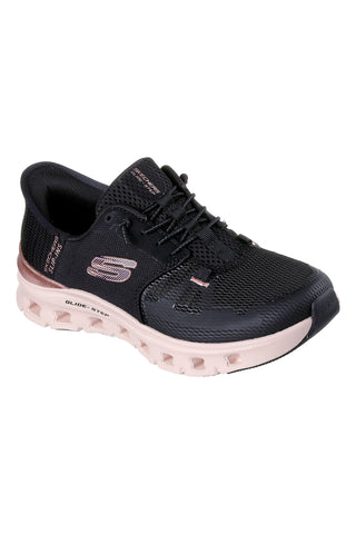 Črni slip-on superge z Glide-Step in spominsko peno Skechers Glide-Step Pro Radiant Stride