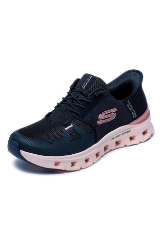 Črni slip-on superge z Glide-Step in spominsko peno Skechers Glide-Step Pro Radiant Stride