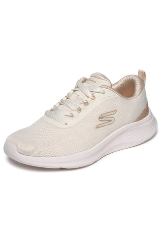 Bež superge z zlatimi detajli in spominsko peno Skechers Skech-Lite Pro 2.0 Brilliant Shimmer